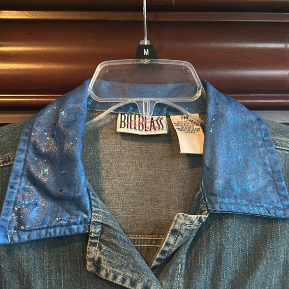 Hand decorated Jean jacket - Picture 3 of 8